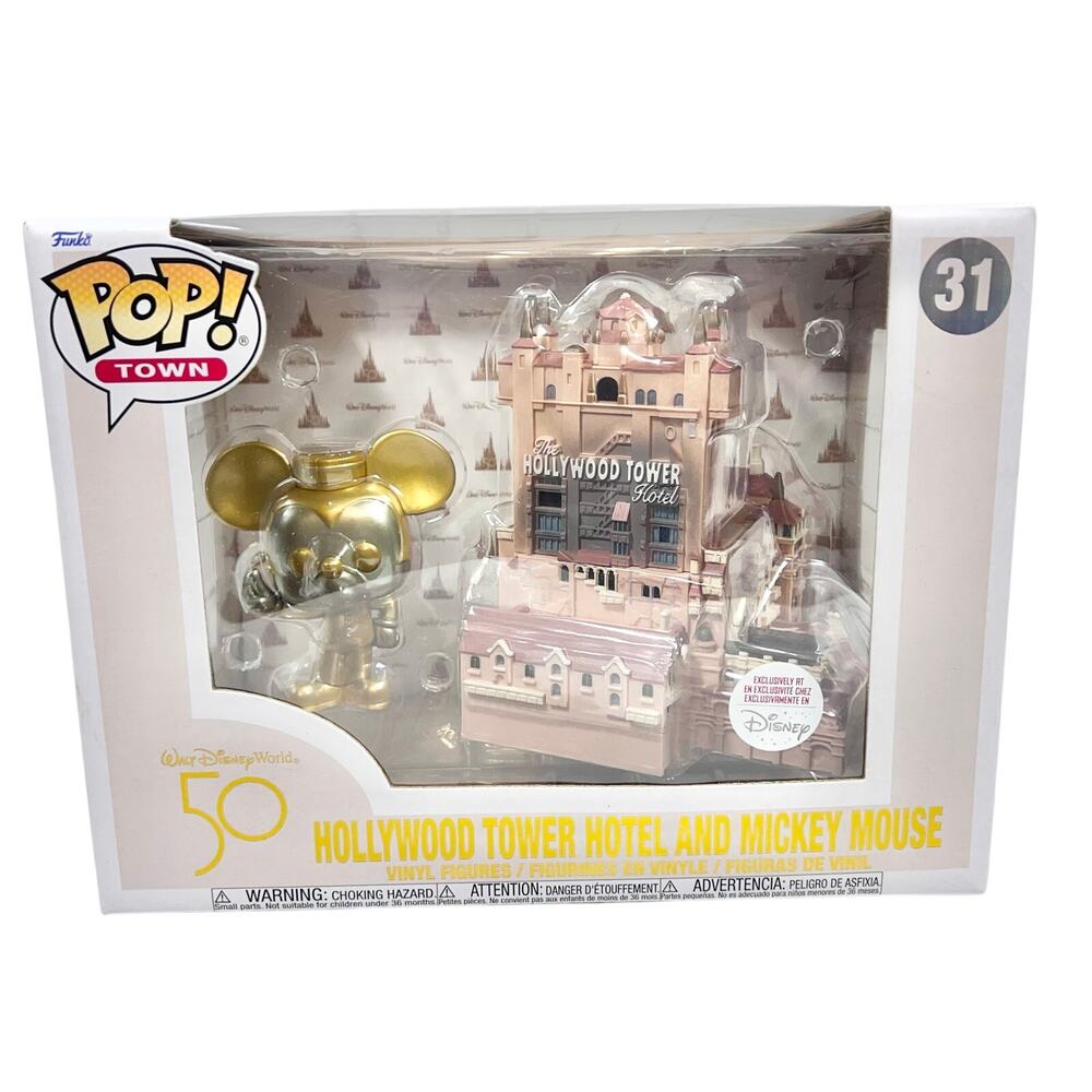 Funko Pop! Town Walt Disney World 50 Hollywood Tower Hotel and Mickey Mouse #31